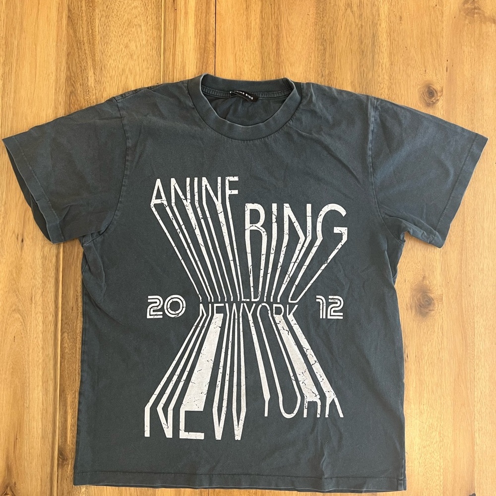Anine Bing Slate Gray T-Shirt